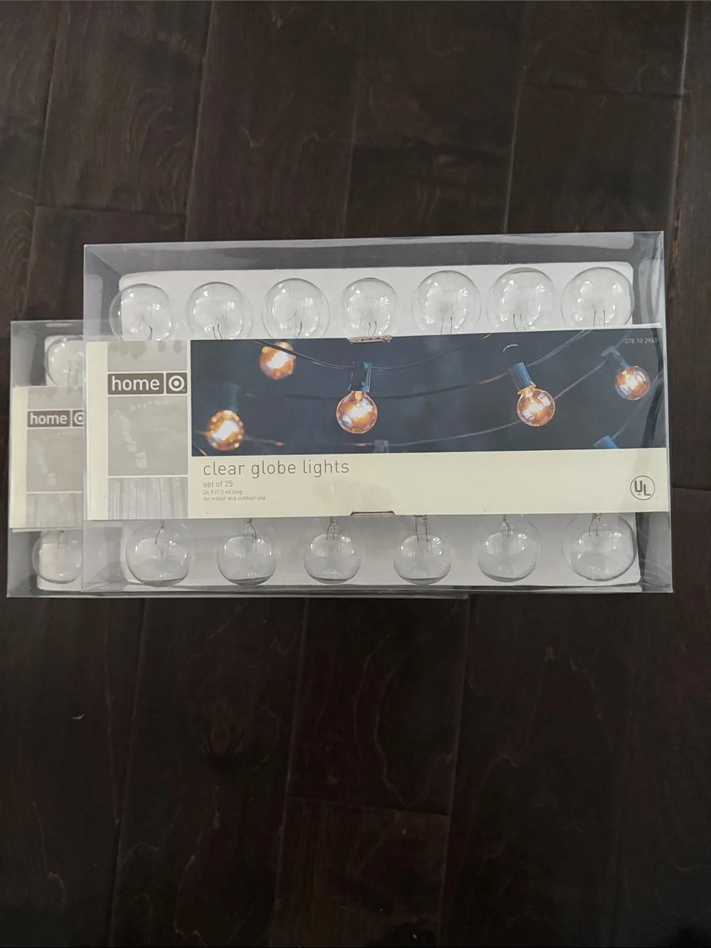 NWOT Target Home Clear Globe String Lights - Clear Bulbs